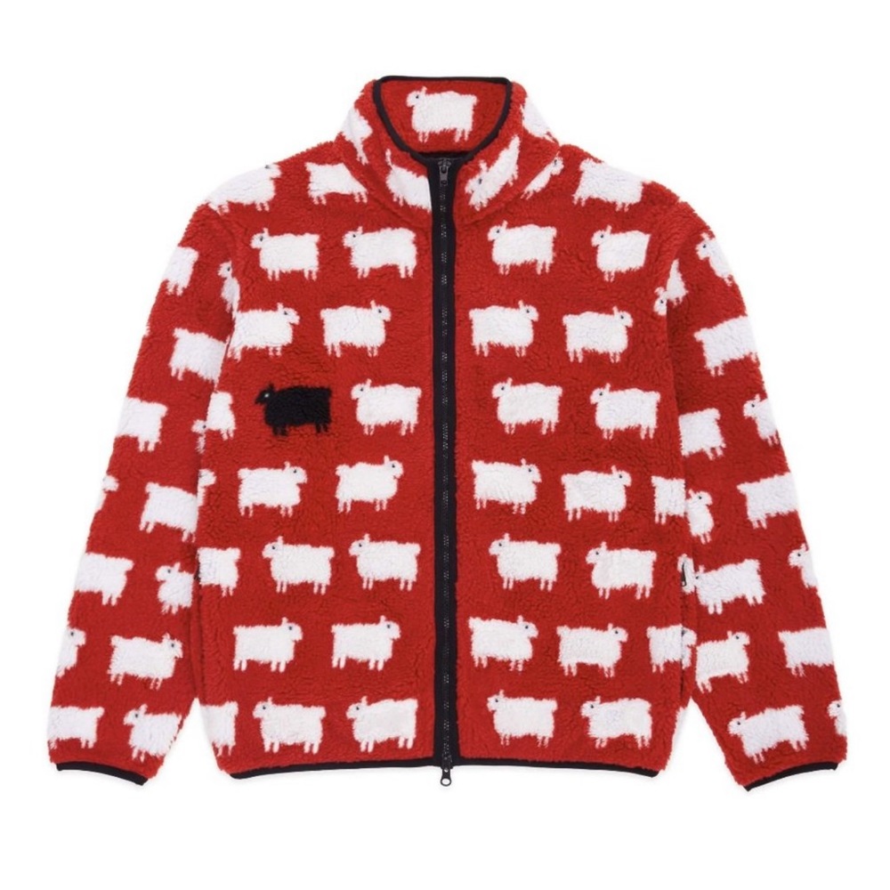 NWOT Rowing Blazers x Warm & Wonderful Sheep Fleece Diana Full Zip Jacket